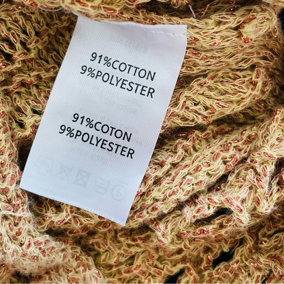 Ramy Brook XS Krystal crochet knit tie waist top in Gold - Picture 5 of 6